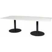 Schaffenburg Vergadertafel - Linesto 240x120 tonv. grijs - zwart frame