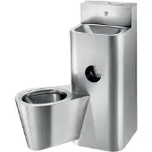 Delabie Combi KOMPACT TC - Wastafel hangtoilet