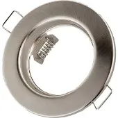 Groenovatie Inbouwspot, Rond, Aluminium, RVS Look, Satijn