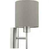 Eglo Wandlamp Pasteri met taupe lampenkap