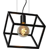 Lucide FABIAN - Hanglamp - 1xE27 - Zwart