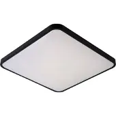 Lucide Plafonnière Polaris - Zwart - Led 50w - Dim To Warm - 54x54cm