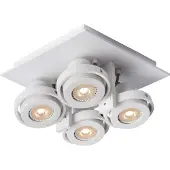 Lucide LANDA - Plafondspot - LED Dim to warm - GU10 - 4x5W 2200K/3000K - Wit