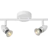 Lucide CARO-LED - Plafondspot (Plafondlamp) - LED - GU10 - 2x5W 2700K - Wit