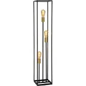 Lucide RUBEN - Vloerlamp - 3xE27 - Zwart