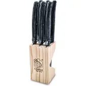 Laguiole Steakmes Premium Line Black Stonewash (6-Delig)