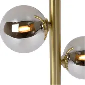 Lucide TYCHO - Vloerlamp - 4xG9 - Mat Goud / Messing