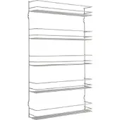 Metaltex space saver smart kitchen pepito kruidenrek 5 etages 36x8x58 cm zilver