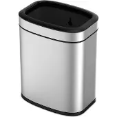 EKO - OLI-Cube Open Top Bin 20 liter - Stainless steel Polypropylene - mat RVS - Prullenbak