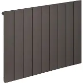 Eastbrook Rosano horizontale aluminium radiator 60x85cm Antraciet 999 watt