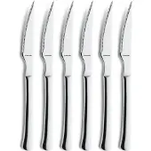 Amefa Chuletero - Steakmessen - 6 delige steakmessenset - RVS - Zilver - Vaatwasserbestendig - Vleesmes