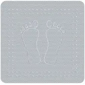 Kleine wolke Foot anti slip douchemat 55x55 cm, grijs