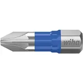 Wiha 41602 Kruis-bit Aandrijving: 1/4 (6,3 mm) Uitvoering: Kruiskop Pozidriv PZ 2 25 mm