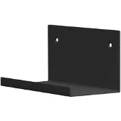 Proline Stalen Planchet 20 - Mat Zwart - 20x10cm (bxd) - Accessoires, Wastafel accessoires, Planchetten - 8718835151867