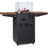Blumfeldt Flagranti Plus gas terrasverwarmer 8kW zijtafels rvs