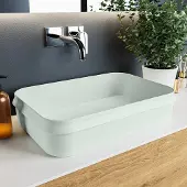 Mondiaz Arvo Solid Surface waskom 55x38cm greey