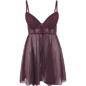 LASCANA Negligé aubergine / bordeaux