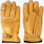 Hestra okergele leren handschoenen | Maat: 8