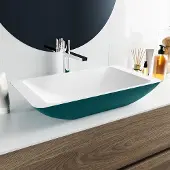 Mondiaz Topi Solid Surface waskom 60x35cm smag / talc