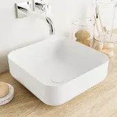 Mondiaz Binx Solid Surface waskom 36x36cm talc