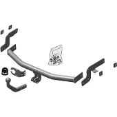 BRINK Vaste trekhaak 498000 Brink voor o.a. CITROEN, FIAT, PEUGEOT