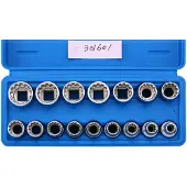 Sonic All-drive doppenset 1/2", 16-dlg.
