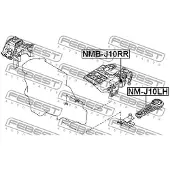 FEBEST NM-J10LH Motorsteunlager