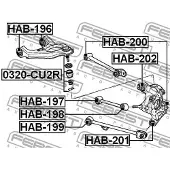 FEBEST HAB-198 Draagarmrubber