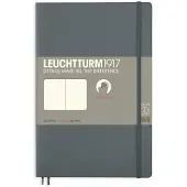 Leuchtturm notitieboek softcover 19x12.5 cm blanco antraciet
