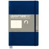 Leuchtturm notitieboek softcover 19x12.5 cm Navy blanco