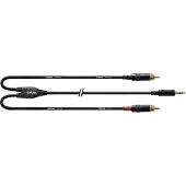 Cordial 0,9 M REAN JACKPLUG 3,5 MM/2X CINCH