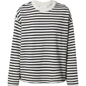 Armedangels Sweatshirt 'FRANKAA' zwart / wit