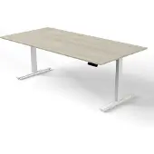 Kerkmann Move 3 Zit-sta-bureau Rechthoekig Esdoorn T-Voet 2,000 (B) x 1.000 (D) x 1.200 (H) mm Hout