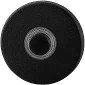 GPF bouwbeslag GPF Beldrukker rond 50x8mm met zwarte button zwart