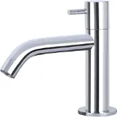 Differnz koudwaterkraan - gebogen - chroom