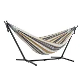 VIVERE Dubbele Hangmat met Standaard - Desert Moon