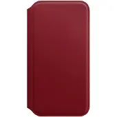 Apple iPhone X Leather Folio Book Case RED
