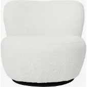 Sissy-Boy Ecru boucle draaifauteuil Anne
