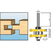 Makita Groef/Veerfrees Met Kogellager S12 - D-12027
