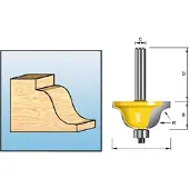 Makita Lijstprofielfrees Met Kogellager 34,93 S8 - D-11558