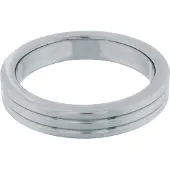 Steel Power - RVS Metalen Geribbelde Cockring 5cm