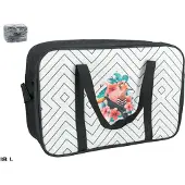 Huismerk Premium Koeltas Wit/Zwart 18L - 40 x 16.5 x 30 cm