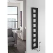 Sapho Block radiator mat zwart 28x175cm 461W