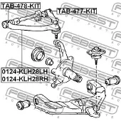 FEBEST 0124-KLH28RH Draagarm