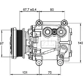 MAHLE ORIGINAL ACP 1099 000P Aircopomp