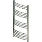 Eastbrook Wendover gebogen handdoekradiator 75x100cm 405W chroom