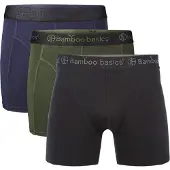 Bamboo Basics Boxershort Bamboo Basics Men Rico Black Army Navy (3-Delig)-M