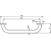Ideal standard Iom wandbeugel 30cm chroom