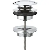 GROHE Klikwaste Afvoerplug - 5/4 inch - push-to-open - chroom