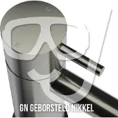 Hotbath Mate M350 handdouche staafmodel geborsteld nikkel